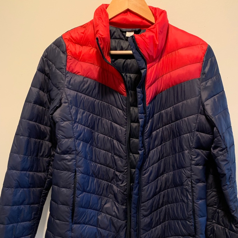 Color block puffer- size medium but runs small.